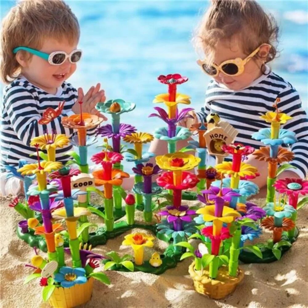 138 PCS Educational STEM Toy‎ and Preschool Garden Play Set for Kids Age 3-7